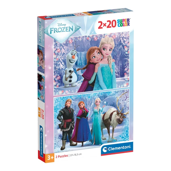 CLEMENTONI KIDS PUZZLE SUPER COLOR FROZEN 2X20 pcs