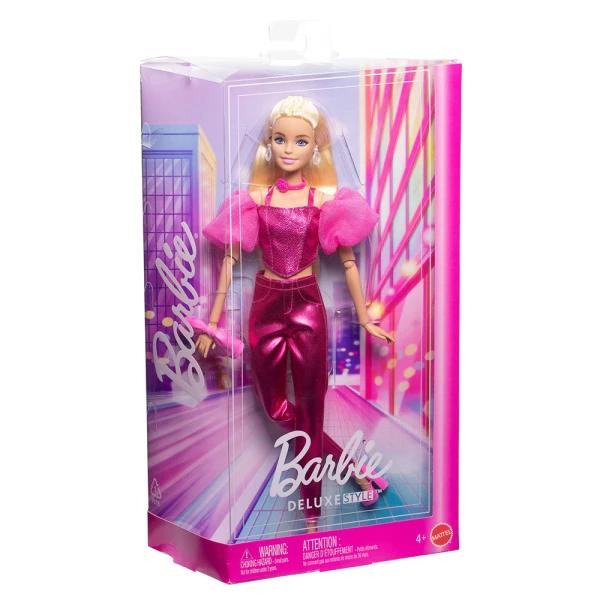 ΚΟΥΚΛΑ BARBIE DELUXE STYLE METALLICS - ΡΟΖ ΣΥΝΟΛΟ