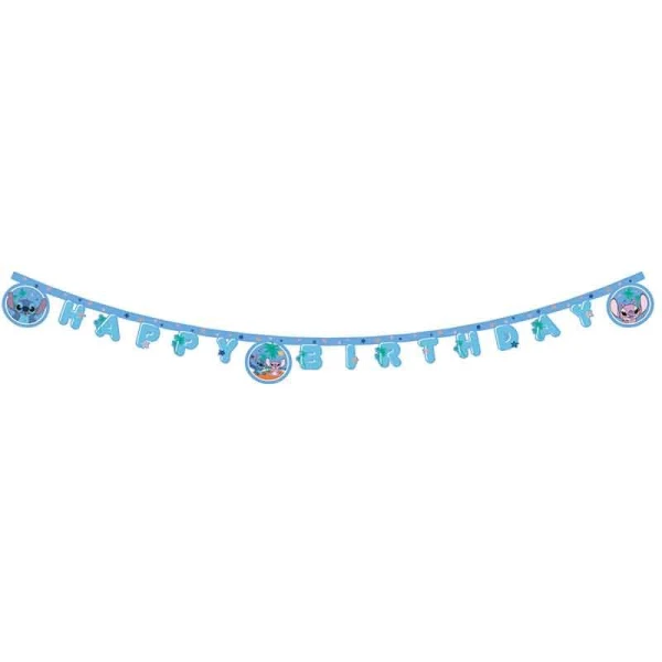 FSC ΧΑΡΤΙΝΗ ΓΙΡΛΑΝΤΑ HAPPY BIRTHDAY STITCH