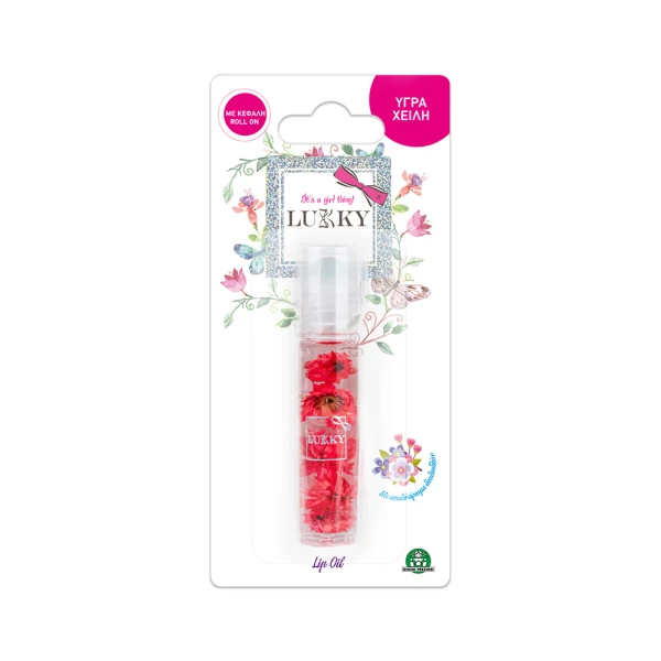 LUKKY LIP OIL WITH FLOWERS - 2 DESIGNS