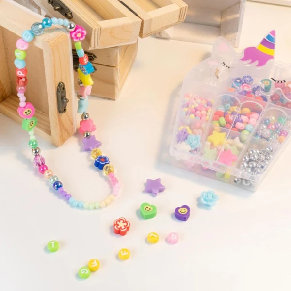 CREATE SET NECKLACE-BRACHELET UNICORN - 3 DESIGNS