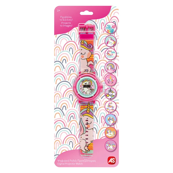 AS DIGITAL KIDS PROJECTOR WATCH UNICORN FOR AGES 3+