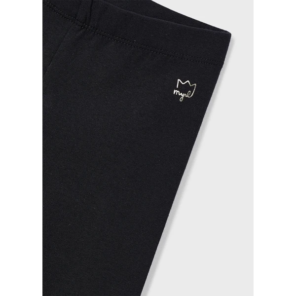 MAYORAL LEGGINGS COTTON ELASTIC BASIC BLACK 