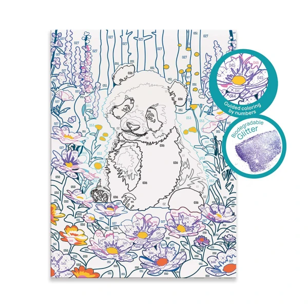 HAPPIHOBBI PAINT & FRAME BY NUMBERSDREAMY PANDA FOR 9+ YEARS