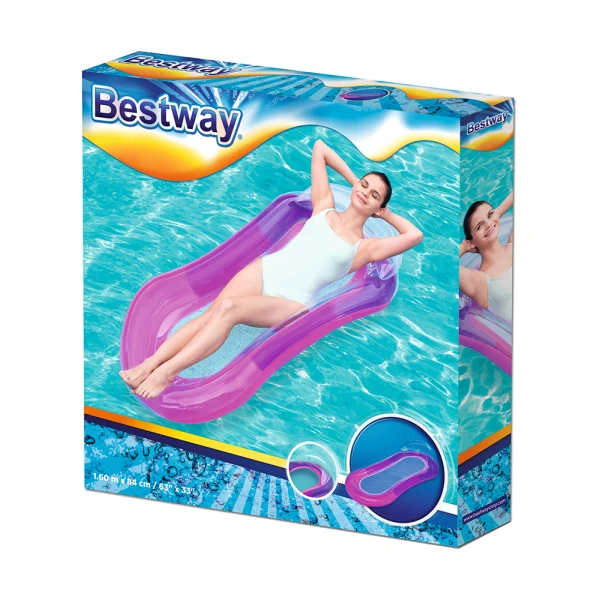 BESTWAY ΦΟΥΣΚΩΤΟ ΣΤΡΩΜΑ 160X84 εκ. AQUA LOUNGE ΡΟΖ