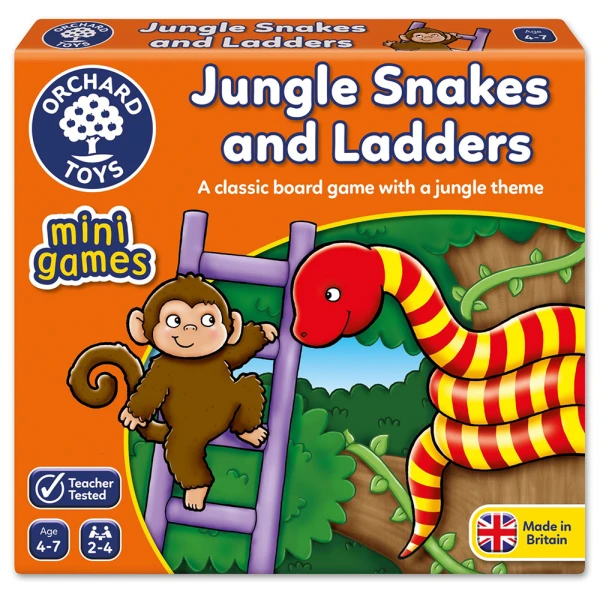 ORCHARD TOYS BOARD GAME JUNGLE SNAKES & LADDERS