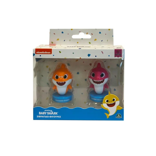 BABY SHARK 2PACK ΣΦΡΑΓΙΔΟΦΙΓΟΥΡΕΣ - 4 ΣΧΕΔΙΑ