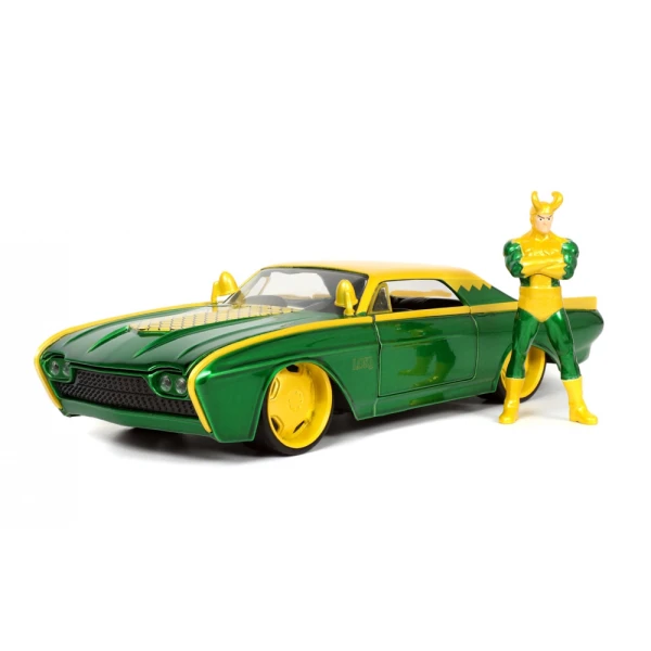 MARVEL LOKI 1963 FORD THUNDERBIRD 1:24