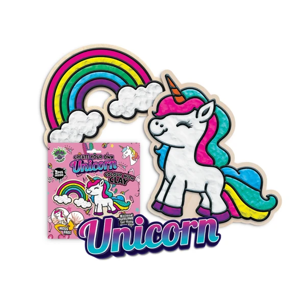 SPLAT PLANET MESS-FREE PAINT KIT WITH CLAY UNICORN