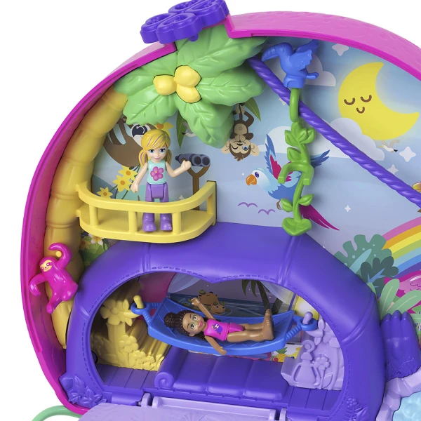 POLLY POCKET SLOTH FAMILY 2-IN-1 PURSE