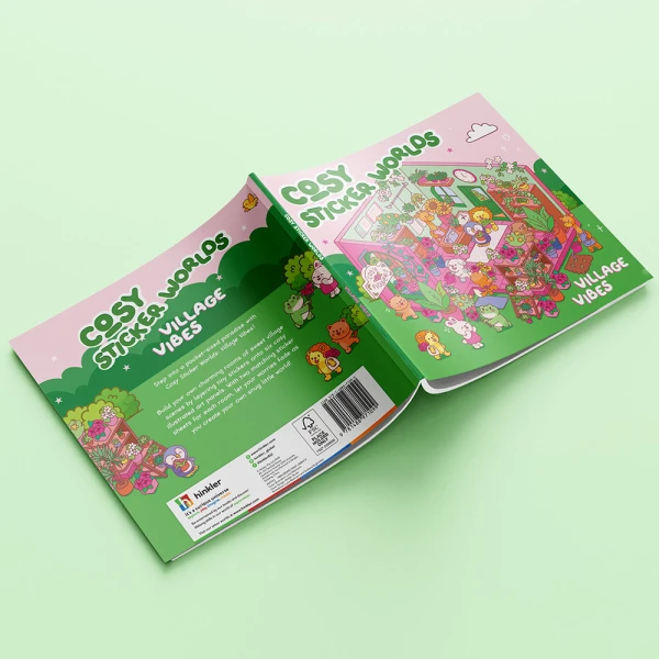COSY STICKERS WORLDS ΒΙΒΛΙΟ ΜΕ ΑΥΤΟΚΟΛΛΗΤΑ VILLAGE VIBES