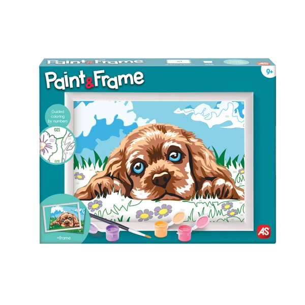 PAINT & FRAME ΖΩΓΡΑΦΙΖΩ ΜΕ ΑΡΙΘΜΟΥΣ LOVING PUPPY ΓΙΑ ΗΛΙΚΙΕΣ 9+ ΧΡΟΝΩΝ