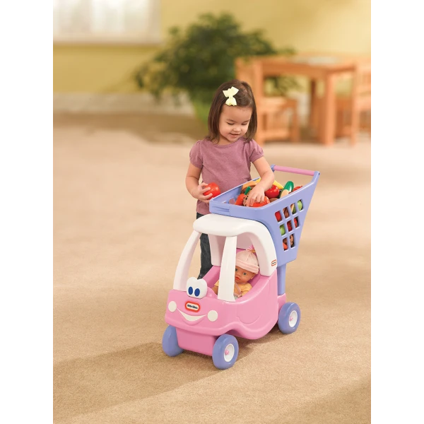 LITTLE TIKES COZY COUPE PRINCESS SHOPPING CART