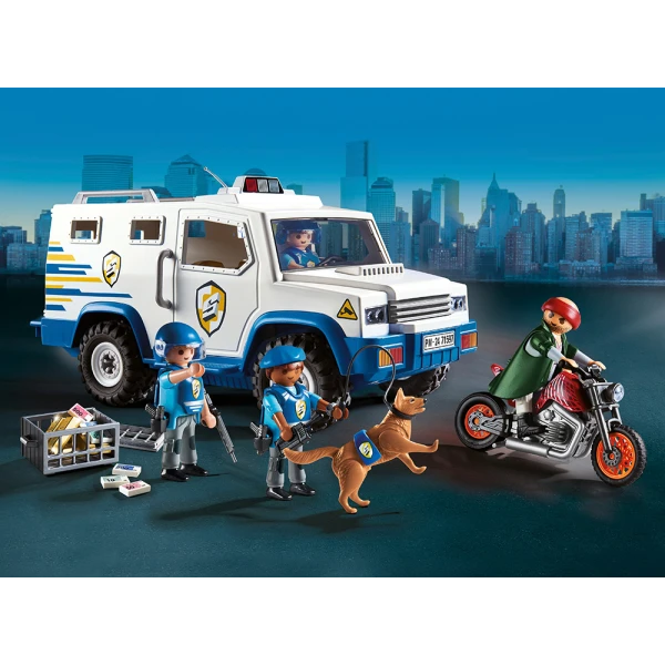 PLAYMOBIL CITY ACTION POLICE MONEY TRANSPORTER