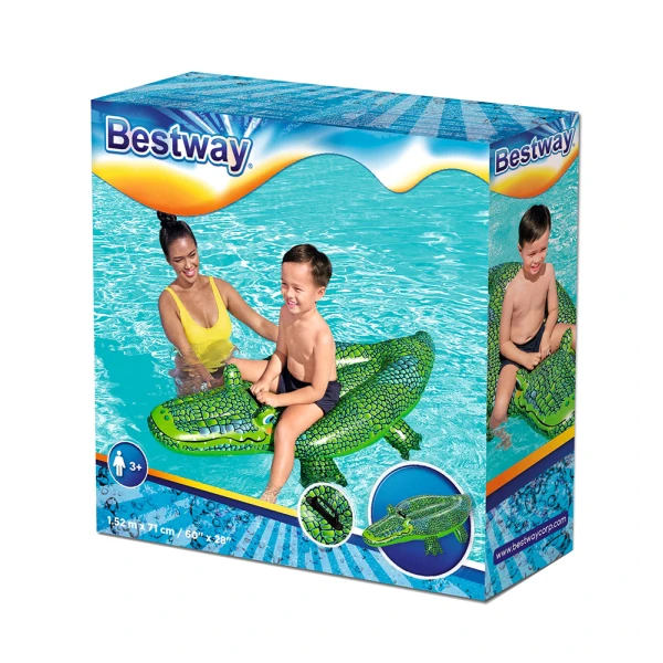 BESTWAY INFLATABLE RIDE-ON 152X71 cm BUDDY CROC