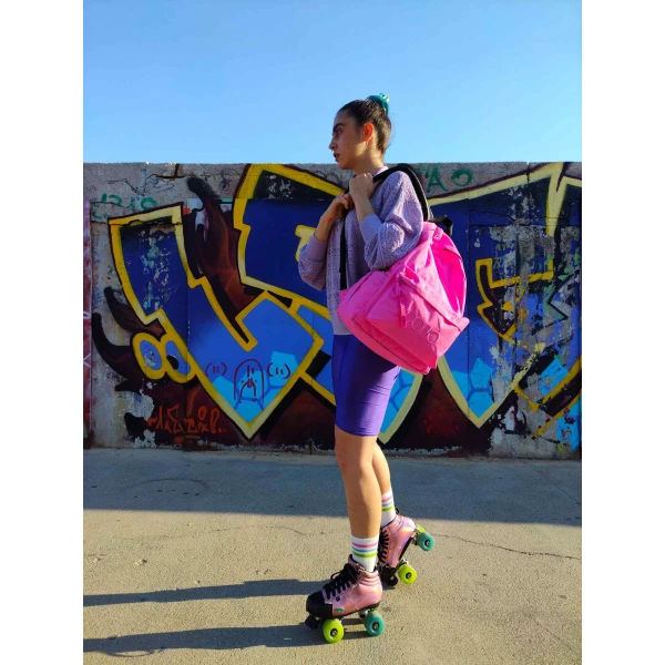 POLO BACKPACK ORIGINAL SCARF WITH SCARF 2023 - FUCHSIA