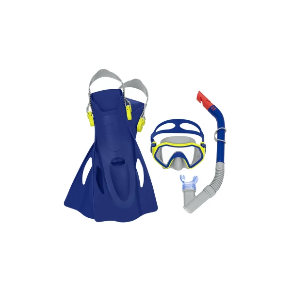 BESTWAY SET MASK WITH SNORKEL & FINS BLUE