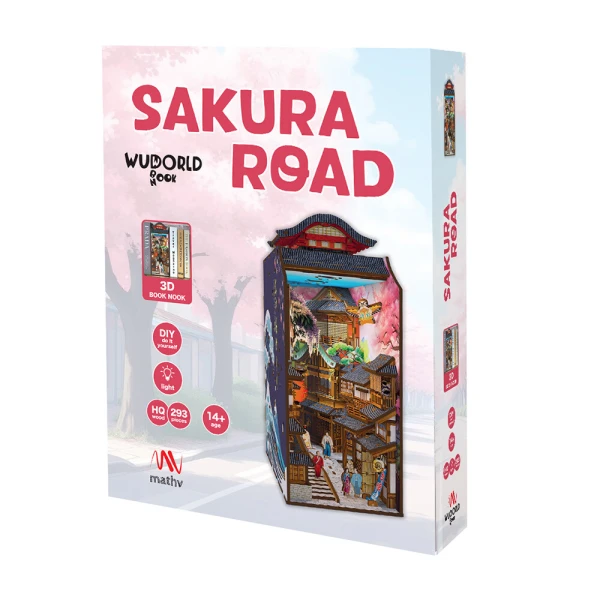 WUDORLD BOOKNOOK ΞΥΛΙΝΗ ΚΑΤΑΣΚΕΥΗ SAKURA ROAD