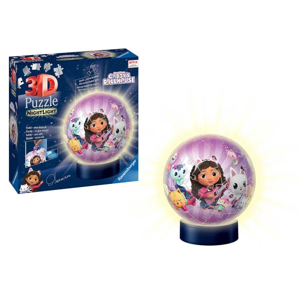 RAVENSBURGER 3D ΠΑΖΛ ΜΠΑΛΑΛΑΜΠΑ ΤΡΕΛΑ 72 τεμ. GABBY\'S DOLLHOUSE
