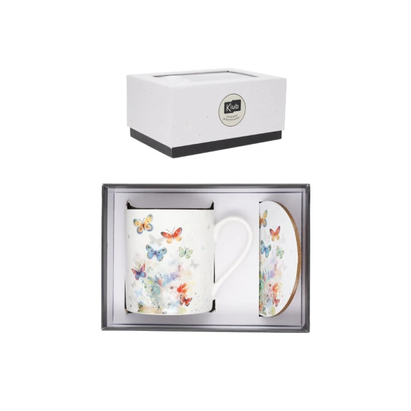 KIUB PORTFOLIO ΣΕΤ ΣΕ ΚΟΥΤΙ ΚΟΥΠΑ 300ml ΚΑΙ ΣΟΥΒΕΡ PAPILLONS