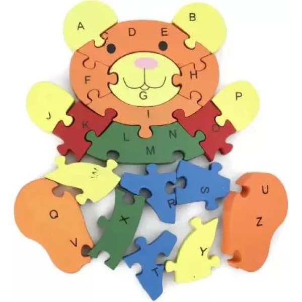 WOODEN PUZZLE TEDDY BEAR