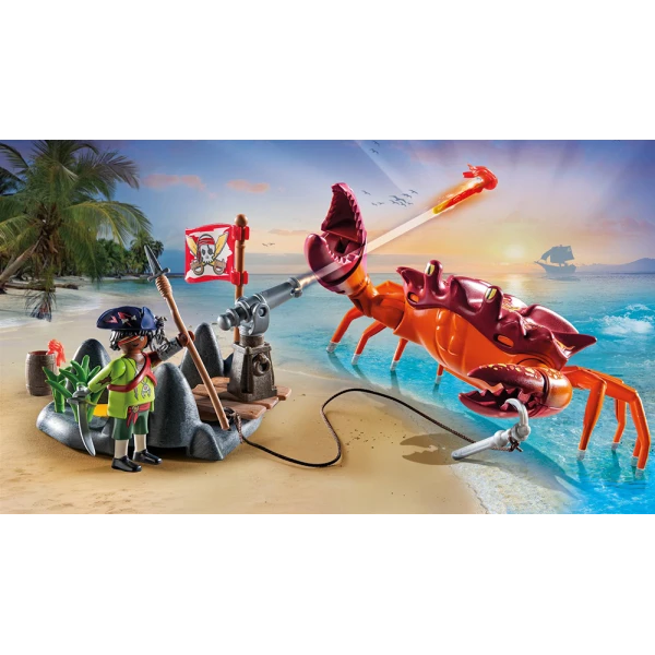 PLAYMOBIL PIRATES BATTLE WITH THE GIANT CRAB