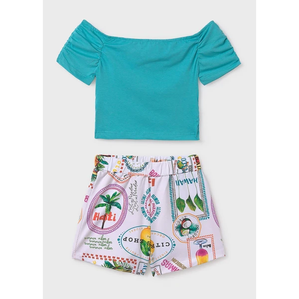 MAYORAL SET SHORTS PRINTED AGATE 
