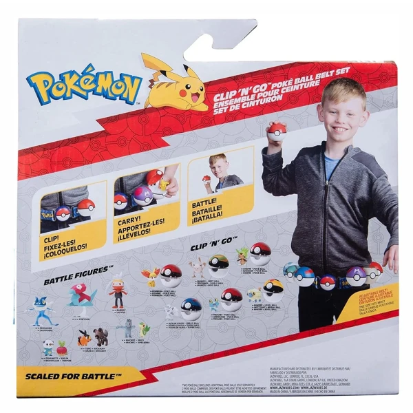 POKEMON CLIP N GO POKE BALL WITH BELT W12 PIPLUP