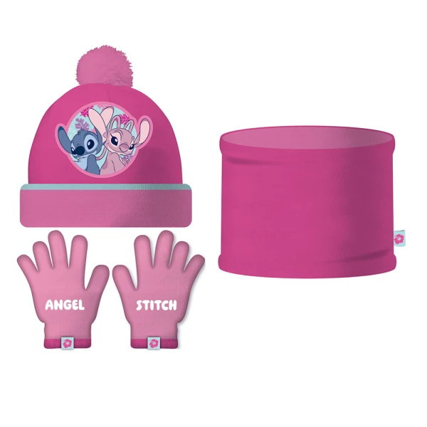 SET HAT-SCARF-GLOVES STITCH