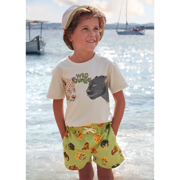MAYORAL SWIMSUIT BERMUDA SHORTS WILD ALOE