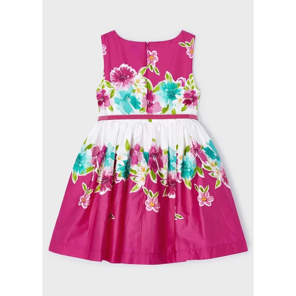 MAYORAL DRESS EDGING FUCHSIA