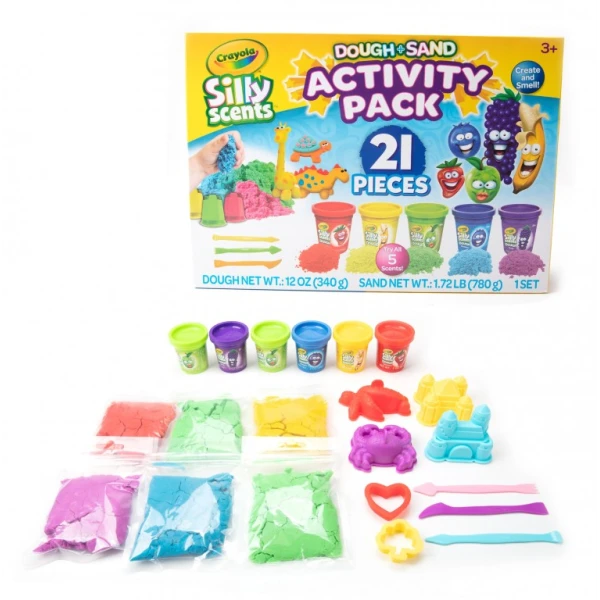 CRAYOLA SILLY SCENTS DOUGH AND SAND SET