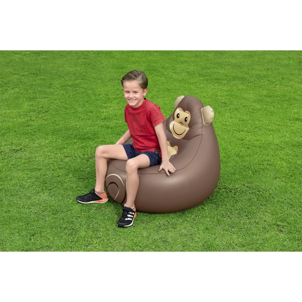 BESTWAY CHILDREN INFLATABLE CHAIR 72X72X64 cm  COZY CRITTERS - MONKEY