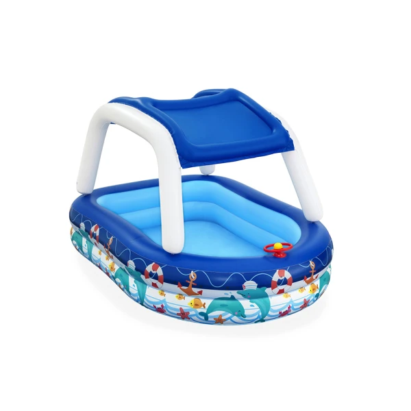 BESTWAY INFLATABLE FAMILY POOL 212X155X132 cm SEA CAPTAIN