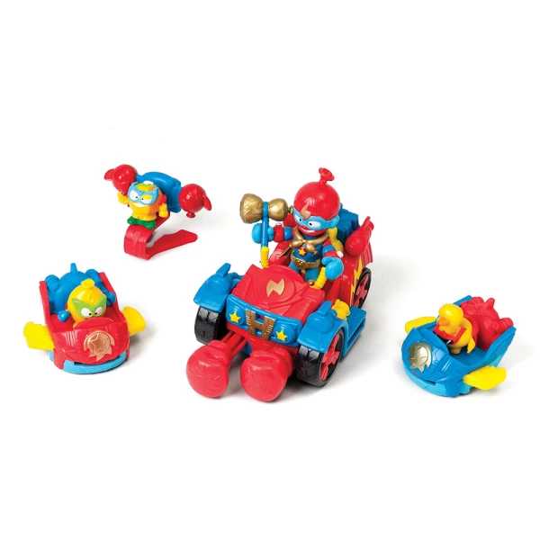 SUPERTHINGS ΜΙΚΡΟΠΛΑΣΜΑΤΑ ΣΕΤ ΟΧΗΜΑΤΑ ΜΕ 4 ΦΙΓΟΥΡΕΣ BALLON BOXER ΓΙΑ 3+ ΧΡΟΝΩΝ