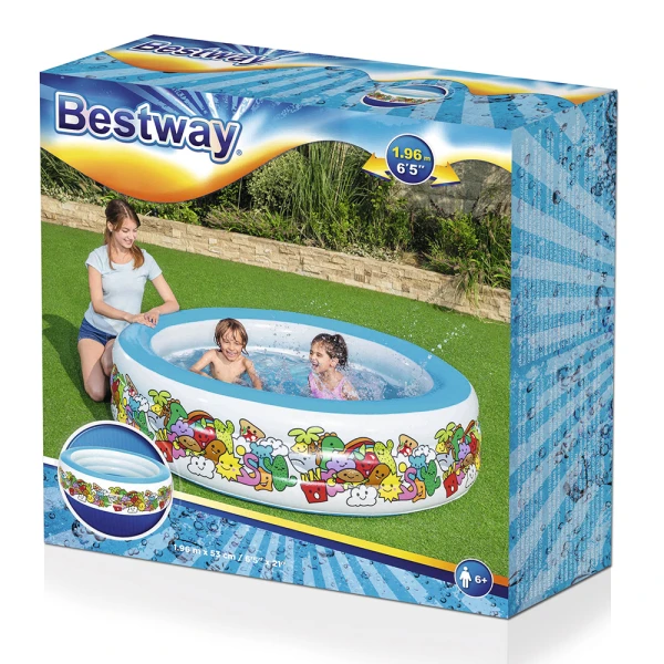 BESTWAY ΠΙΣΙΝΑ 196X53 cm CHARACTER PLAY POOL 