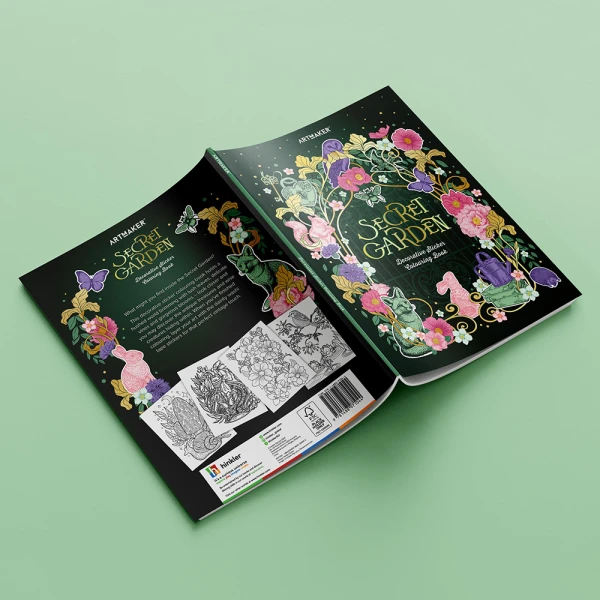 HINKLER ART MAKER STICKER ΒΙΒΛΙΟ ΖΩΓΡΑΦΙΚΗΣ - SECRET GARDEN
