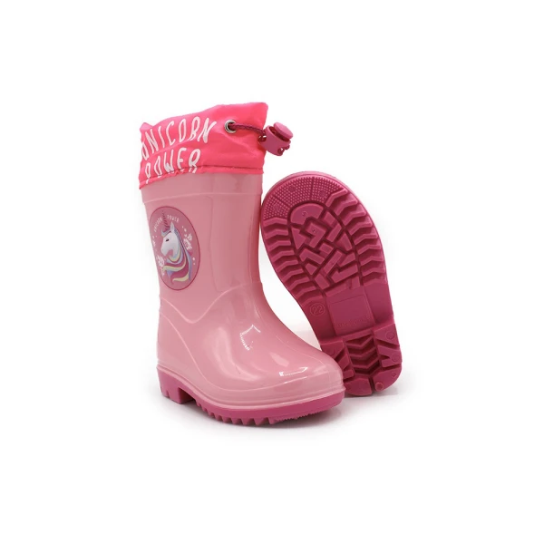 RAINBOOTS UNICORN PVC/TEXTILE PINK