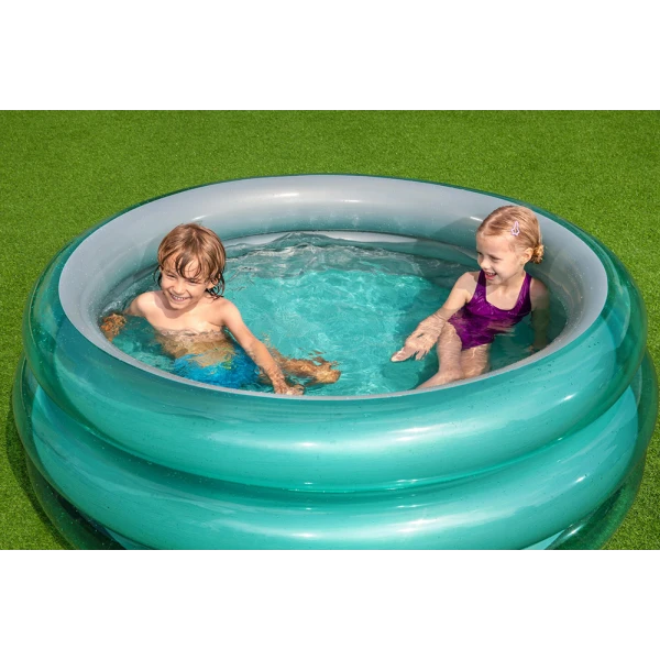 BESTWAY 150Χ53 cm BIG METALLIC 3-RINGS POOL