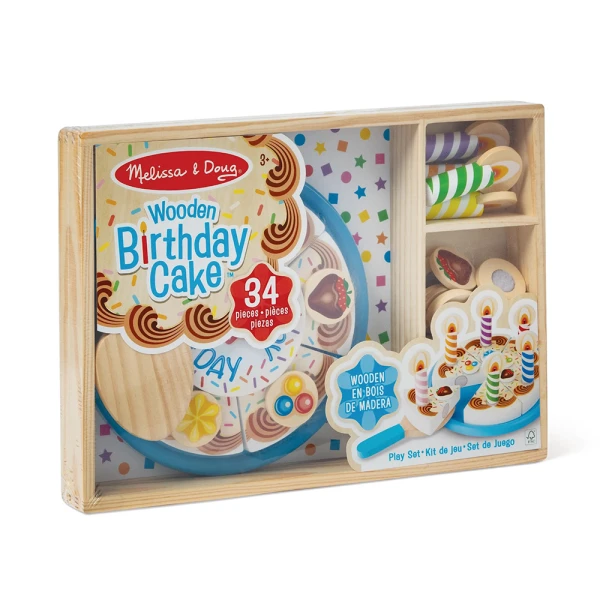 MELISSA & DOUG ΣΕΤ ΞΥΛΙΝΗ ΤΟΥΡΤΑ ΓΕΝΕΘΛΙΩΝ