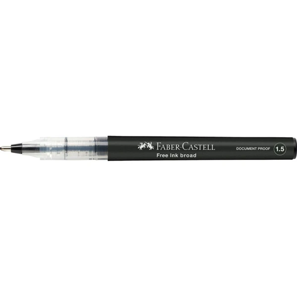 FABER-CASTELL ΣΤΥΛΟ FREE INK BROAD 1.5mm - ΜΑΥΡΟ