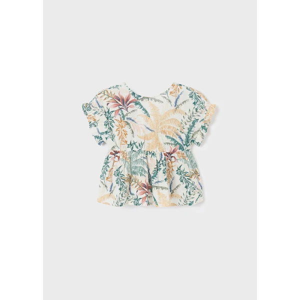 MAYORAL SHIRT STAMPED GREEN ALGA