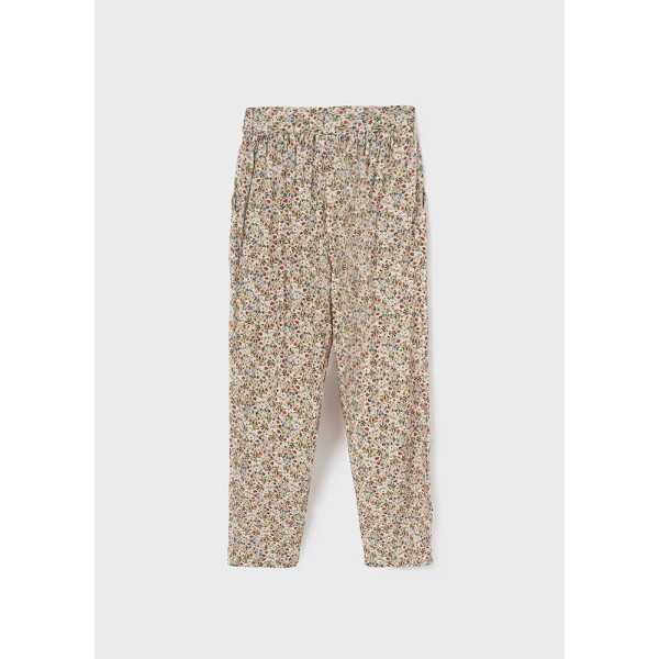 MAYORAL LONG TROUSERS FLOWERS GREEN ALGA