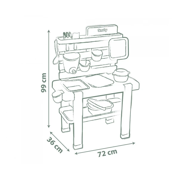 SMOBY LIFE GARDENING BENCH