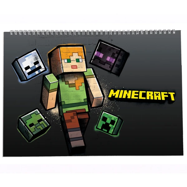 ΜΠΛΟΚ ΖΩΓΡΑΦΙΚΗΣ Α4 30 ΦΥΛΛΑ MINECRAFT - 2 ΣΧΕΔΙΑ