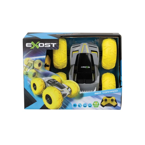 EXOST 360 TORNADO R/C RECHARGEABLE CAR YELLOW