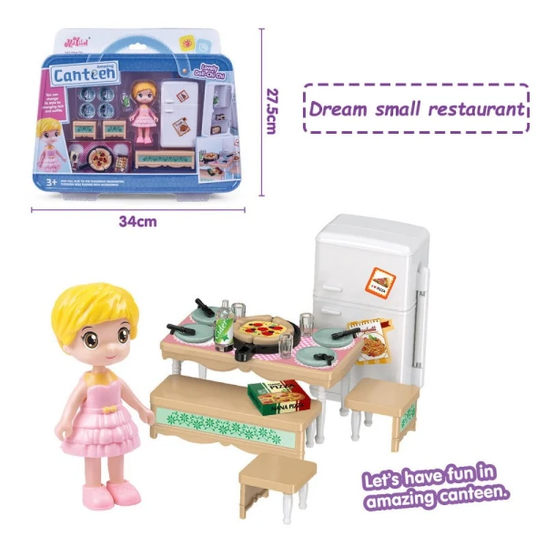 CANTEEN PLAYSET WITH FIGURE