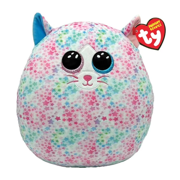 TY SQUISHY BEANIES EMMA CAT MULTICOLOR WITH STARS 38 cm