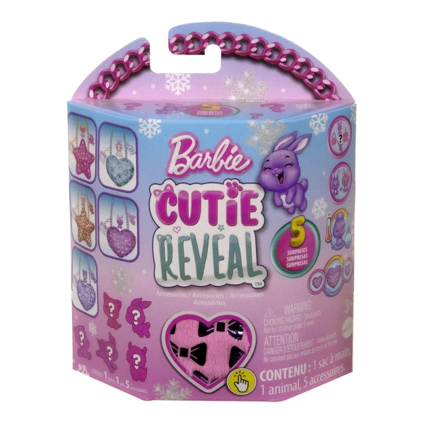 BARBIE CUTIE REVEAL PURSE WINTER SPARKLE - 5 DESIGNS