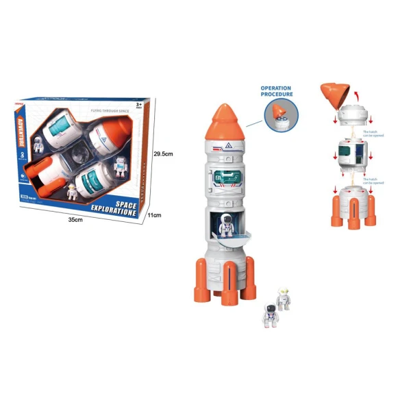 LARGE SPACE ROCKET WITH SOUNDS & LIGHT